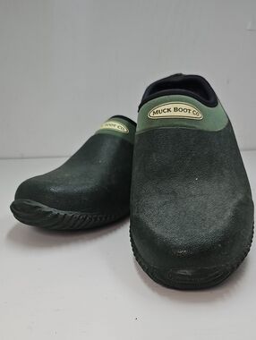 Muck Boot Co. Women's Waterproof Slip-On Garden Clog in Dark Green